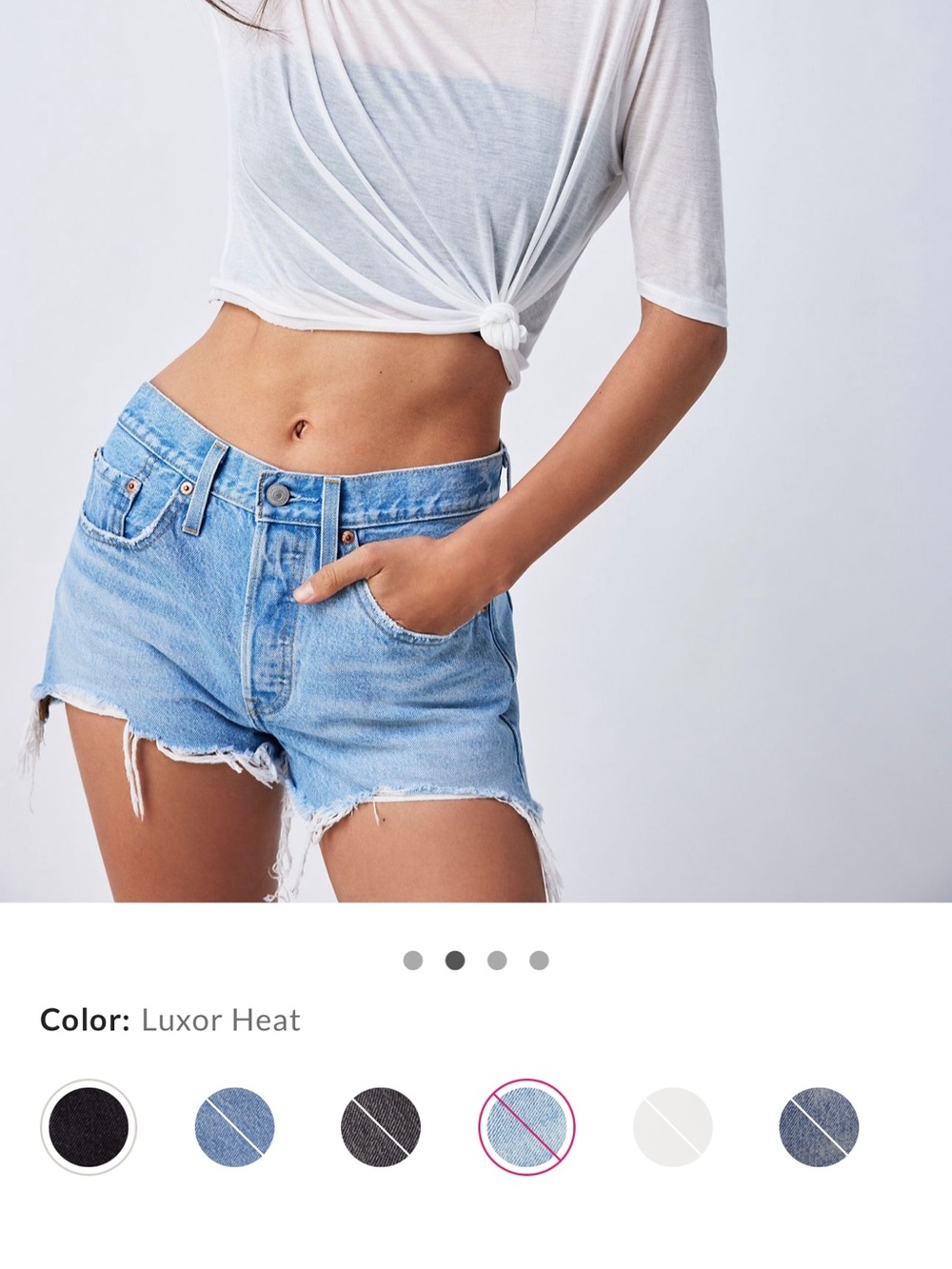 Levi’s 501 high rise shorts